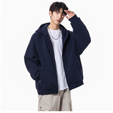 秋季重磅380克全棉得物品质立领双拉链开衫卫衣外套AH923-P42，女装短外套，四季星座610B