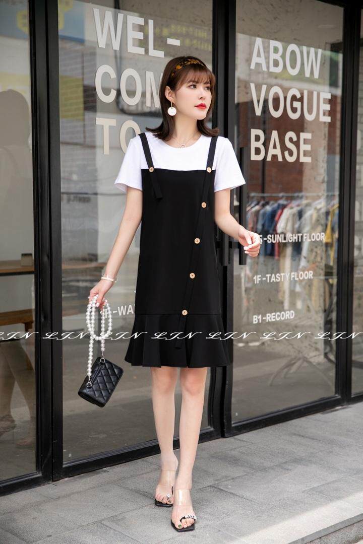 简约大方连衣裙，女装连衣裙，莲佳妮