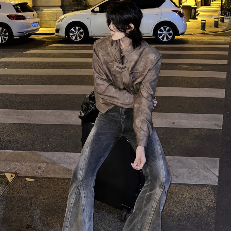 （自家图）潮牌水洗牛仔裤男小众修身直筒裤2621-P55,男装牛仔裤,星座910-5