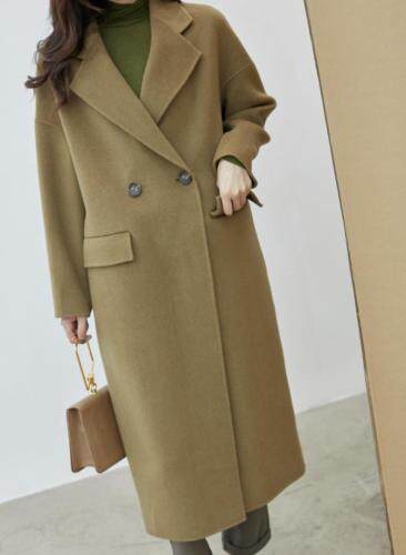 冬季新款双面羊绒大衣，女装，拉嘉图