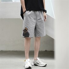 A003-HK7015-P40夏装男士时尚印花个性潮流休闲短裤港风，男装休闲裤，电商A003