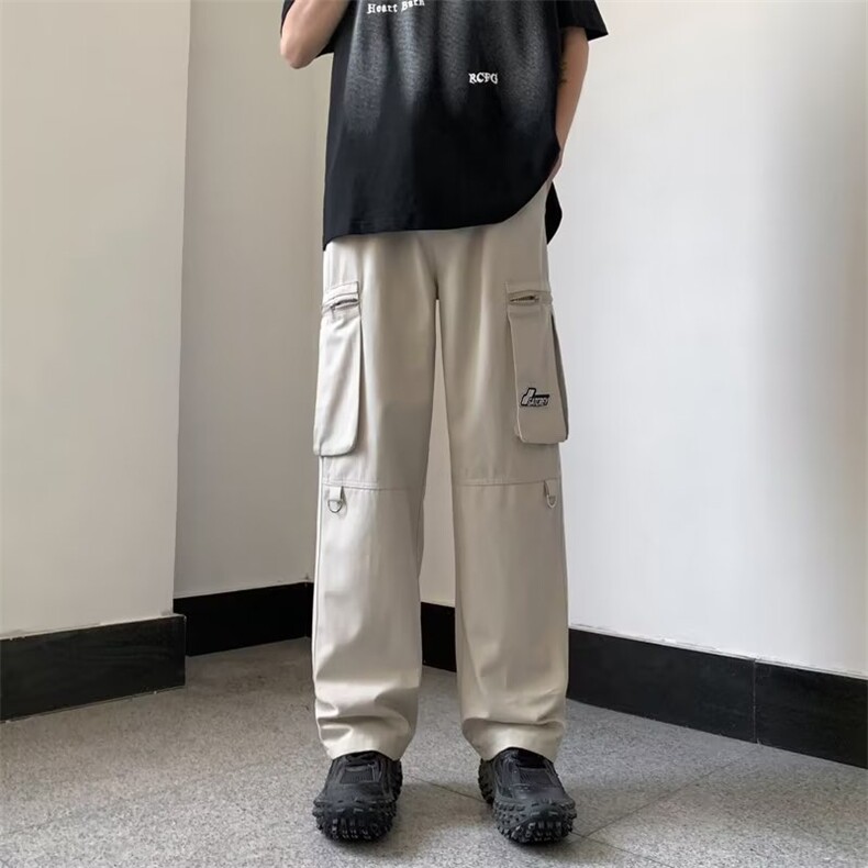 男春夏新款青少年时尚休闲裤纯棉立体口袋工装裤D1037P42,男装休闲裤,星座1116-2