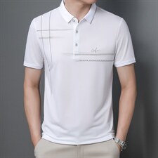 休闲商务POLO衫男士T恤2022半袖T恤凉感上衣ZL1233-P53，男装Polo衫，星座1105-3