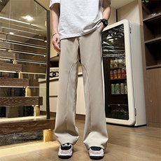 2024春季日系潮牌休闲西装裤男垂感宽松直筒长裤现货K7832-P35，男装西裤，星座512-3