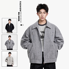 得物二开美式高街潮牌设计感夹克外套男2025秋季新款JK1225-P108，男装夹克，星座1103-3