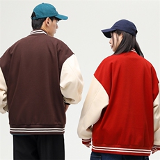 春秋季棒球服外套新款ins潮情侣学生休闲针织夹克A305-DF32-P75，男装夹克，电商B306