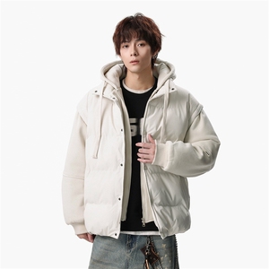 新款冬季羽绒棉服棉袄连帽假两件韩版宽松外套A436-2511-P85图片