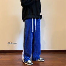 欧棉绒织带休闲裤直筒B342-K7011-P50控68，男装休闲裤，电商B342