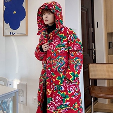 A5男女连帽中长款大棉衣保暖防寒棉服棉袄新中式团队上款大差价，男装棉衣，星座115A(原星座507）