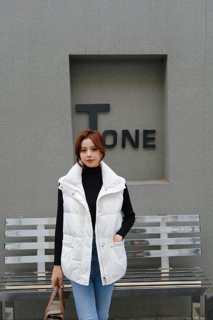 羽绒马甲，白鸭绒，女装马甲，川哲