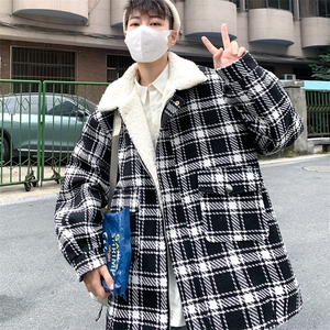 冬羊羔绒加厚棉服男宽松羊羔毛外套情侣棉衣 M6512 P120 控158起图片