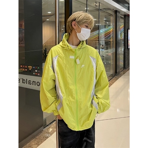 网图有货 夏季拼接刺绣连帽防晒衣轻薄透气户外夹克男女 A695-P38图片