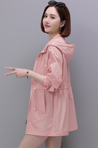 现货冰丝防晒衣女夏季防紫外线开衫防晒服宽松大码长袖连帽薄外套图片