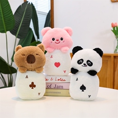 明亮毛绒玩具 扑克动物系列