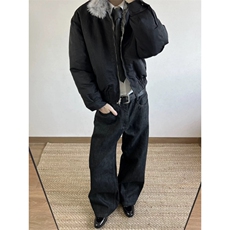 706-1-MY5033-P95特P现货冬季立领狼王座山雕加厚棉衣外套，男装棉衣，星座706-1