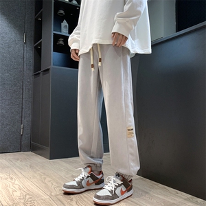 休闲裤男秋季新款宽松阔腿直筒潮流运动裤K661-P45图片