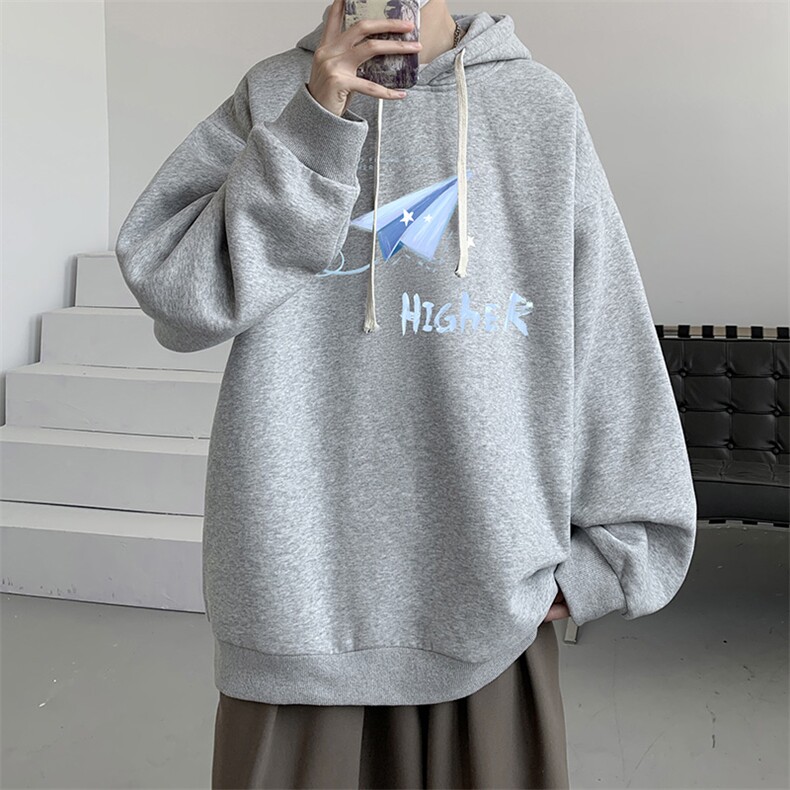 连帽卫衣男大码运动服帽衫外套WY2270-P35加绒款-P40,男装卫衣,电商A040