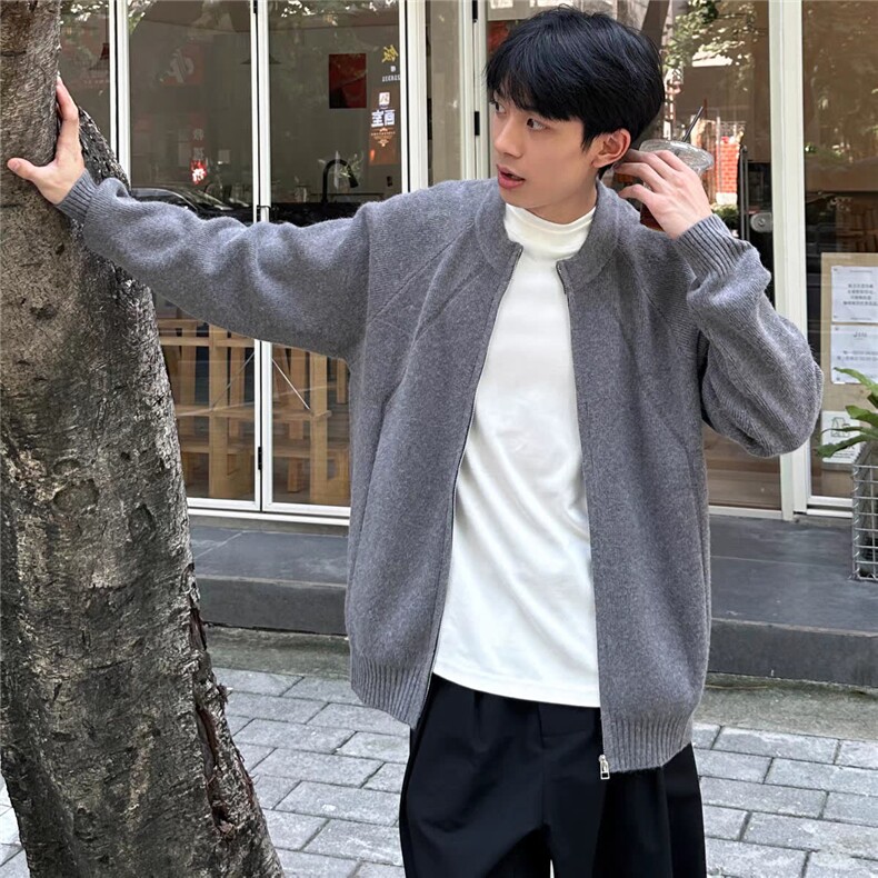 【现货】DY291-批65新款高质量北极绒开衫毛衣,男装针织衫/毛衣,星座603-2