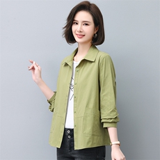 通勤宽松韩版长袖棉衬衫女秋装新款大码衬衫外套，女装衬衫，曼沙奕珂