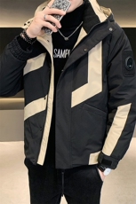 2025冬季新款高品质灰鸭绒羽绒服男士个性拼色外套潮YR8036-P260，男装羽绒服，电商A413