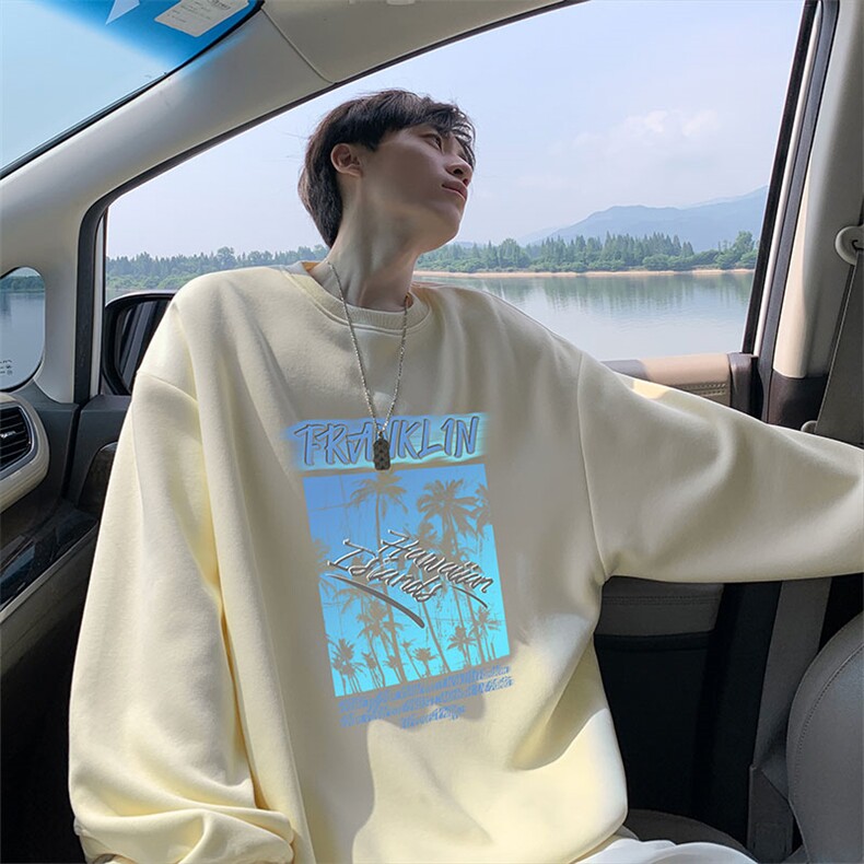 秋季男潮流休闲2024wycm4089卫衣圆领纯棉特批28控49,男装卫衣,星座605(原A050)