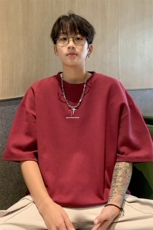 230g重磅纯棉!夏季短袖t恤男半袖男NT190-特P19控38，男装T恤，电商B367