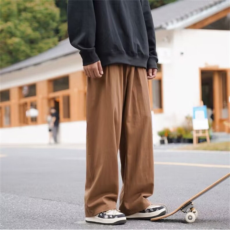 美式休闲裤男vibe高街直筒裤子ins潮oversize宽松工装裤A7665-P43,男装休闲裤,星座1008