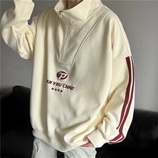 华棉卫衣男立领发泡印花上衣（65棉35聚酯纤维）X1213-W156-P68，男装卫衣，星座1213
