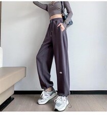 2022秋季新款时尚百搭运动风休闲宽松休闲裤，女装休闲裤，L·H·X