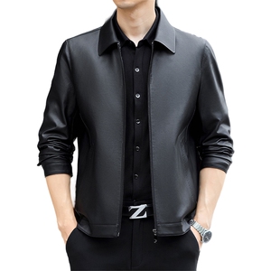 FA6006钱塘2020-3冬季厚款时尚休闲帅气中年男士皮衣外套P150图片