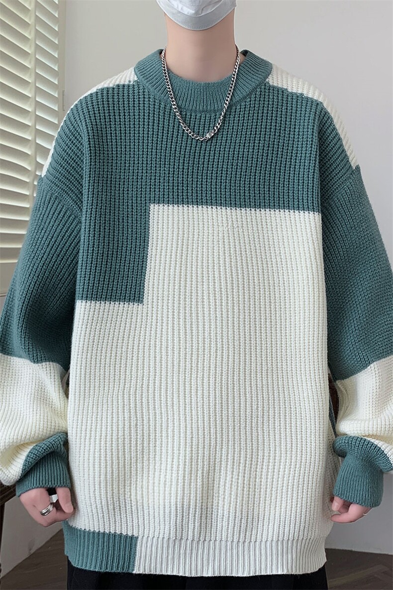 【新品】2025秋冬男士时尚休闲百搭针织毛衣潮流-M5105-P45,男装针织衫/毛衣,星座1105-1