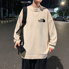 M18232-P45加绒款-P65半高领毛衣男士大码针织衫男毛线衣男，男装针织衫/毛衣，电商A040