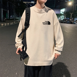 M18232-P45 加绒款-P65半高领毛衣男士大码针织衫男毛线衣男图片