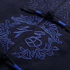 高档唐装太极服中式刺绣立领短袖棉麻风时尚男套装YD1802-P70，男装民族服装，星座1105-3