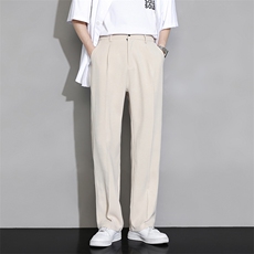 男士冰丝新款直筒宽松休闲长裤XZ0818，男装休闲裤，星座1107