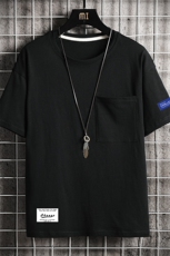 DX24062-P25大口袋百搭短袖t恤男大码半袖体恤上衣服，男装T恤，电商A040A
