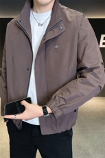 外套男款秋季2025新款翻领简约休闲百搭夹克C317-85219-P105，男装夹克，电商C317