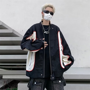 秋季赛车服美式机车外套男飞行员夹克情侣装JK903 P68图片