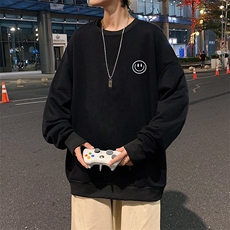 S6224-P28秋季圆领卫衣男大码韩版宽松长袖外套，男装卫衣，电商A040