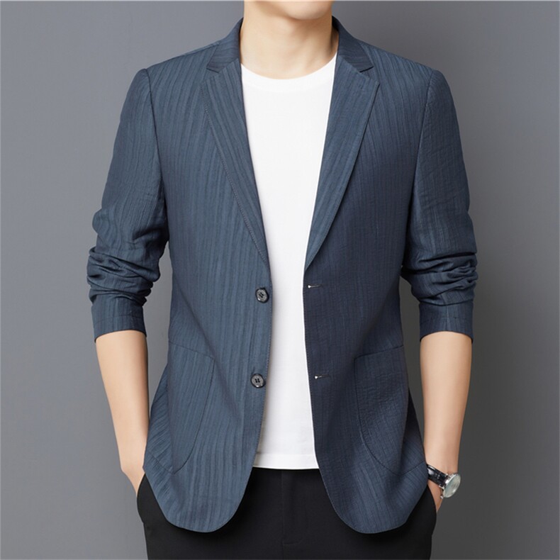 ASD2728男士2023年春季新款长袖西服休闲青年夹克西装薄款单西图片