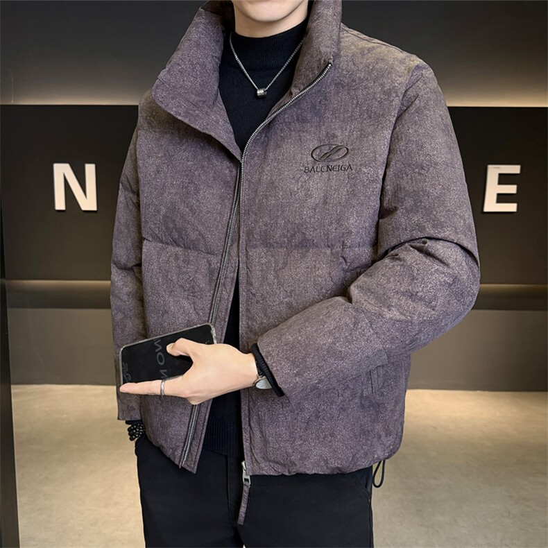 标90 男休闲立领羽绒服 图案面包服外套上衣 A329-YR2567-P255图片
