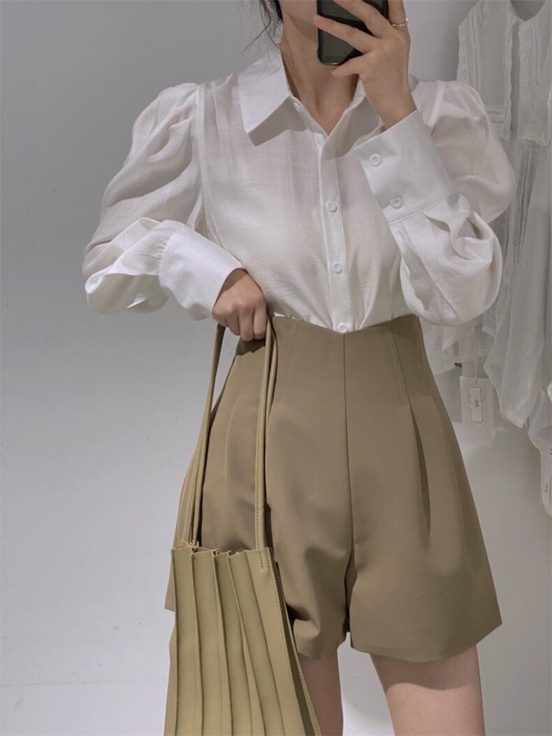 百搭衬衫，女装衬衫，驿谷