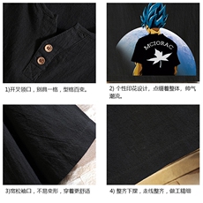 TY61154-P30v领亚麻短袖t恤男大码棉麻半袖半截袖，男装T恤，电商A040A