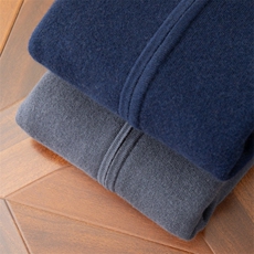 2024秋季新款羊绒莱卡半高领长袖开衫，男装羊绒开衫，米亚康羊绒