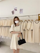 夏季四叶草连衣裙，女装连衣裙，6·9衣社