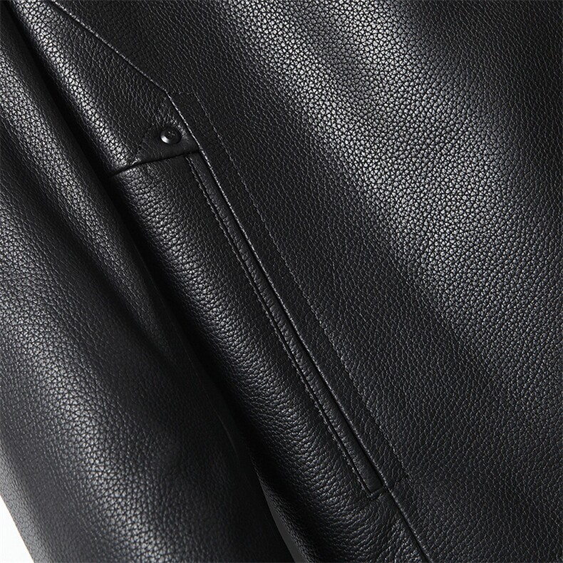 K-Z22137翻领绵羊皮修身皮夹克男士外套皮衣秋冬P700，男装皮衣，电商B360