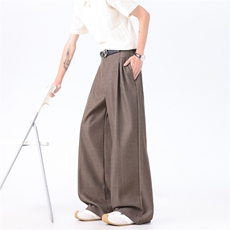 XZ-221-1/K1015/P58美式老钱风立体褶皱直筒百搭阔腿休闲西裤，男装西裤，星座221-1