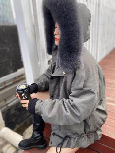 派克大毛毛，女装，云尚灰姑娘