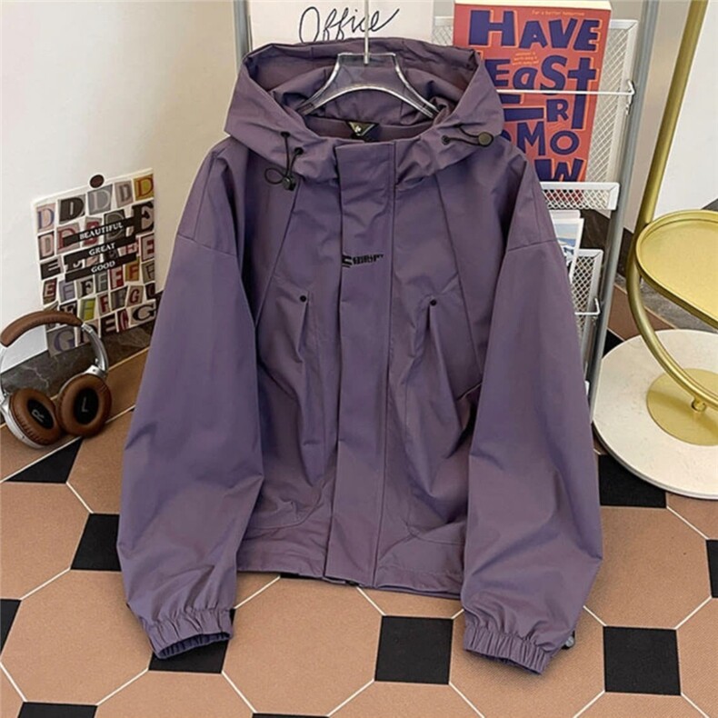 J745-P50冲锋衣外套男款春秋季2025新款冬户外登山服潮牌,男装夹克,电商B323A