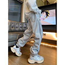 秋冬宽松束脚休闲加厚长裤Q341-P55限78成份：聚酯纤维，男装休闲裤，电商A247